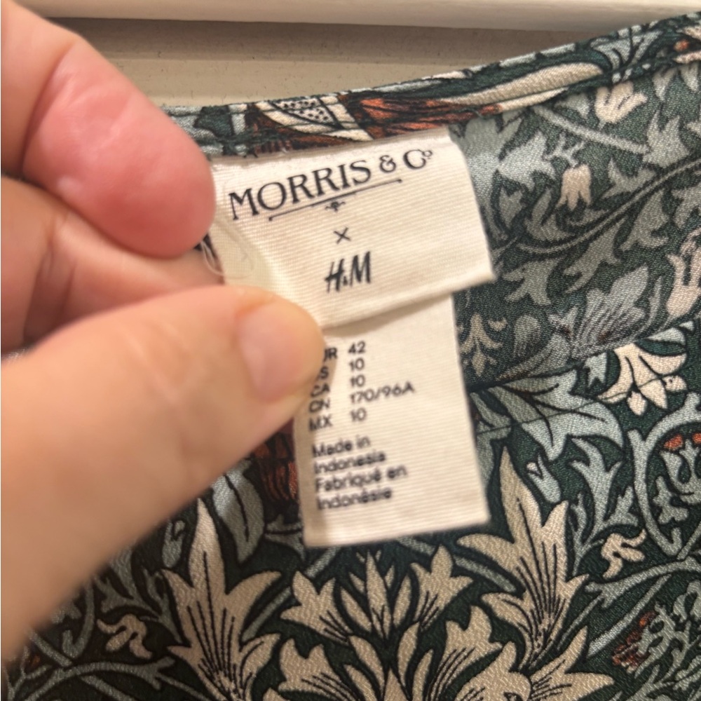 Morris & Co x H&M Green Floral dress